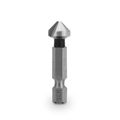 Xtorque XCS104 10.4mm 1/4" Hex Shank Quick Change M35 90˚ HSS Tri-Flute Countersink Bit – image 2