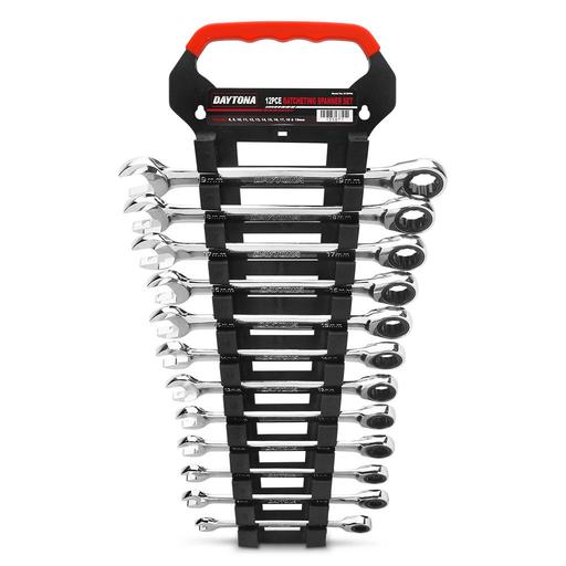Daytona D12PRS 12pce Metric 72-Tooth Ratcheting Spanner Set