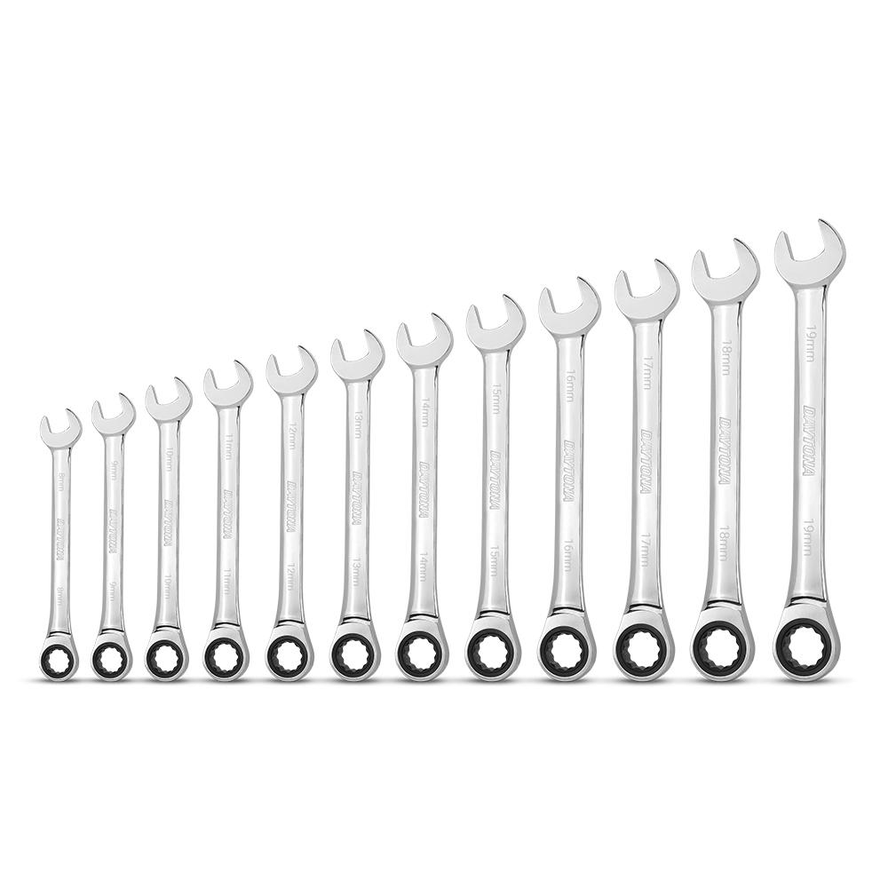 Daytona D12PRS 12pce Metric 72-Tooth Ratcheting Spanner Set – image 2