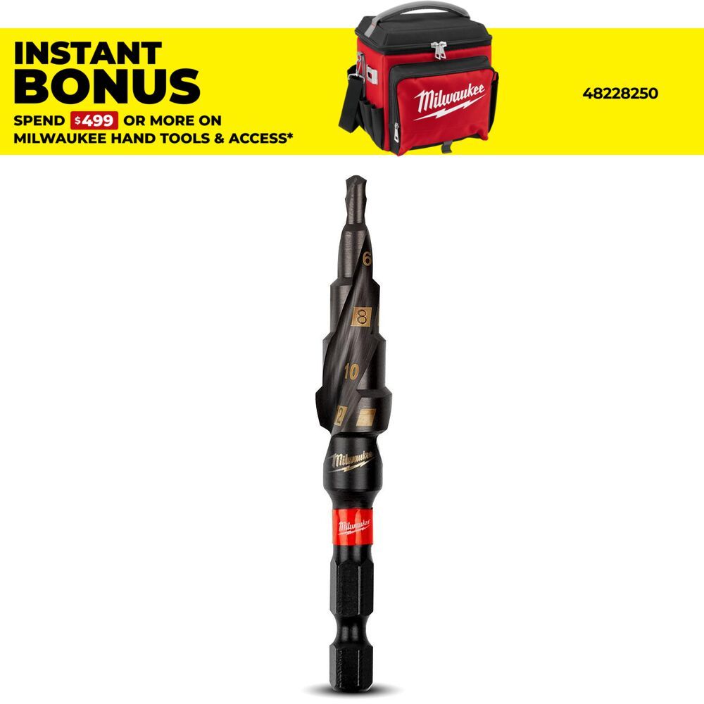 Milwaukee 48899262 Shockwave Metric 4-12mm 5 Hole Step Drill Bit – image 1