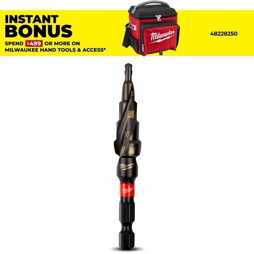 Milwaukee 48899262 Shockwave Metric 4-12mm 5 Hole Step Drill Bit