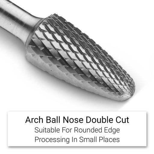 Xtorque XTB10 10pce Diamond Cut Tungsten Carbide Rotary Burr Set – image 6