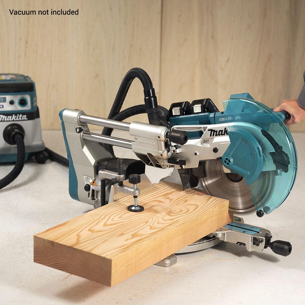 Makita DLS211PT2 36V (18V x 2) 5.0Ah Li-ion Cordless Brushless AWS 305mm (12") Slide Compound Mitre Saw Combo Kit – image 2