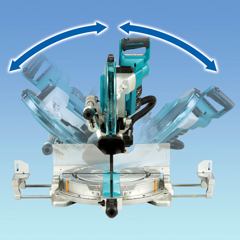 Makita DLS211PT2 36V (18V x 2) 5.0Ah Li-ion Cordless Brushless AWS 305mm (12") Slide Compound Mitre Saw Combo Kit – image 5