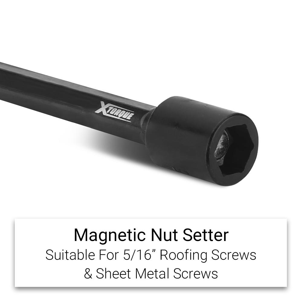 Xtorque X516300 2-Pack 300mm 5/16" Magnetic Impact Hex Nut Setter – image 3