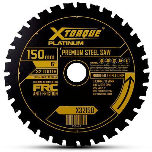 Xtorque X32150 Platinum 150mm (6") 32-Tooth Premium Steel Carbide Tipped Saw Blade - MADE IN JAPAN