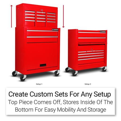 Techsmart D7DTCK 27" 8 Drawer Top and Bottom Tool Chest Kit – image 6