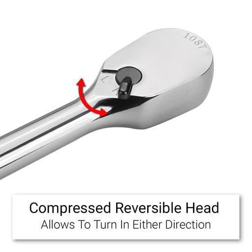 Daytona D12CHR 1/2" Drive 108T Compressed Head Reversible Ratchet – image 3
