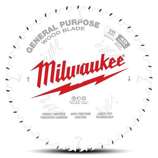 Milwaukee 48408024 254mm (10") 40-Tooth General Purpose Wood Circular Saw Blade – image 2