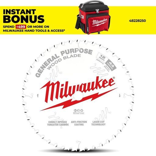 Milwaukee 48408220 305mm (12") 44-Tooth General Purpose Wood Circular Saw Blade