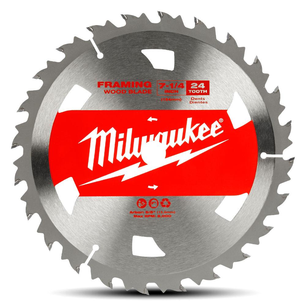 Milwaukee 48418710x10 10-Pack 184mm (7-1/4") 24-Tooth Framing Wood Circular Saw Blade – image 5