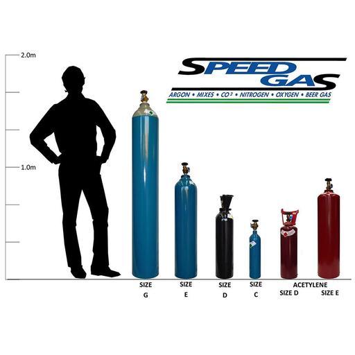 SpeedGas BOTARCP C Size Bottle with Pure Argon – image 3