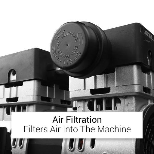 Chicago Air HUSH30-H 30L Aluminium Silenced Air Compressor with 6m Puma Hose – image 10