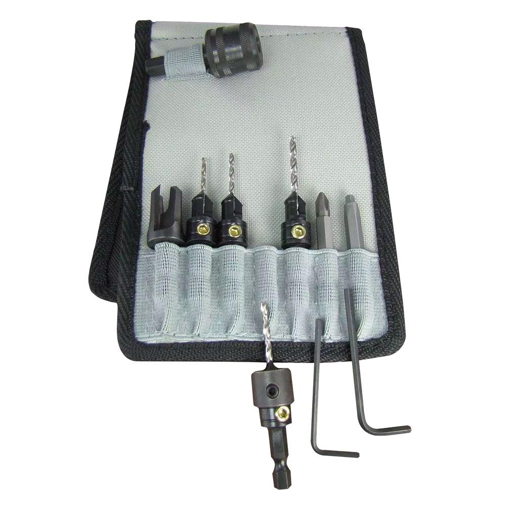 Snappy Tools 48010 10pce Deluxe Counter Sink Set in Belt Clip Pouch – image 1