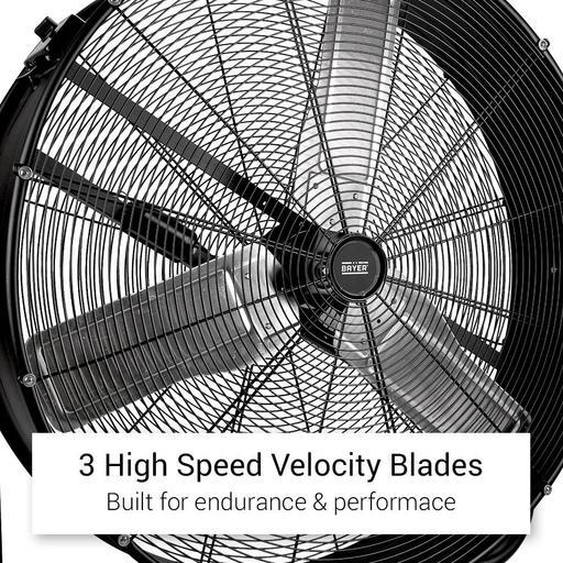 Bayer BDF200 450W 915mm (36") Heavy Duty Industrial Drum Floor Fan – image 3