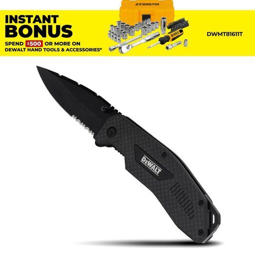 DeWalt DWHT10314 Carbon Fibre Pocket Knife