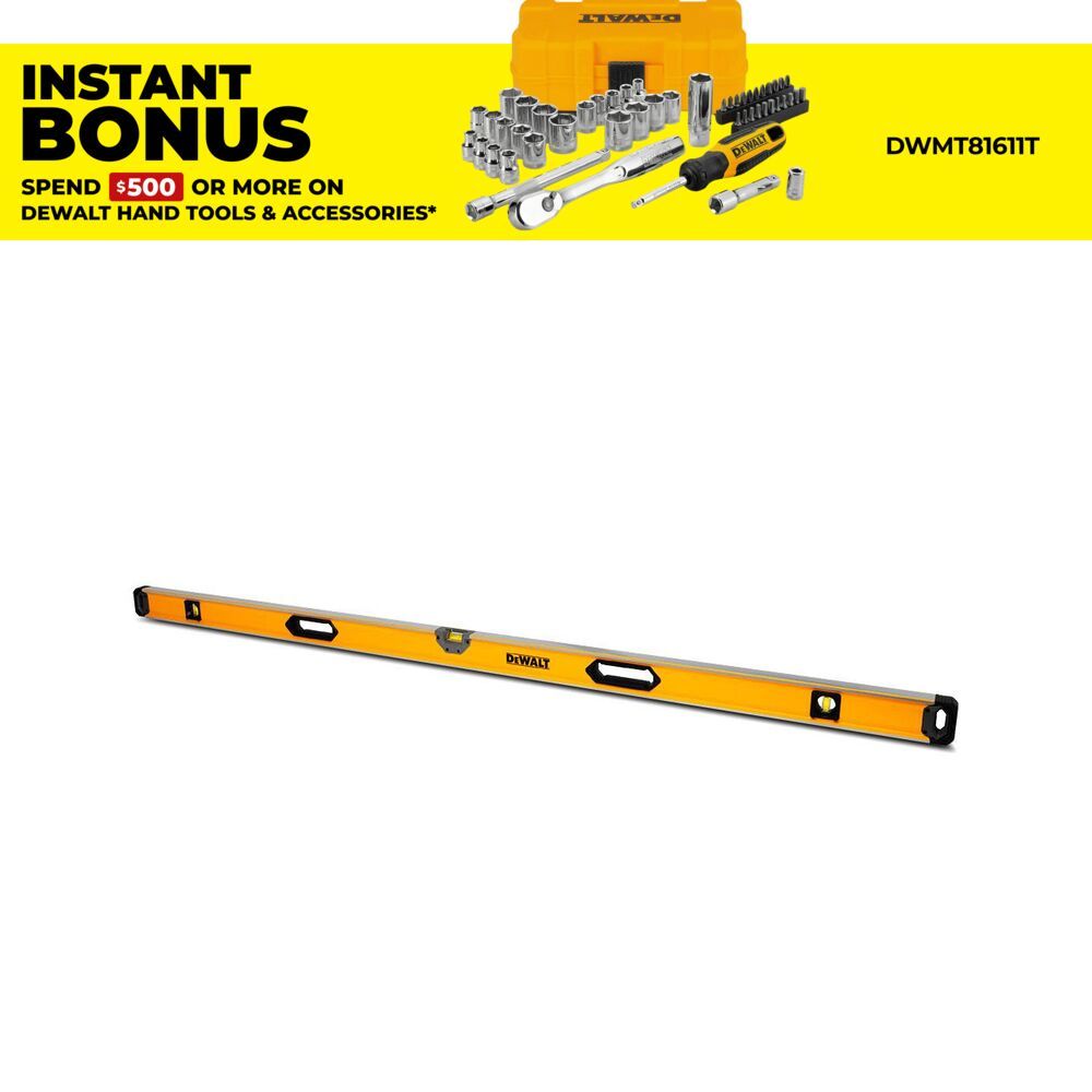 DeWalt DWHT43172 1828mm (72") Box Beam Spirit Level – image 1