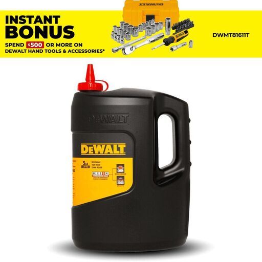 DeWalt DWHT47059 2.27kg (5lbs) Level 3 Red Chalk
