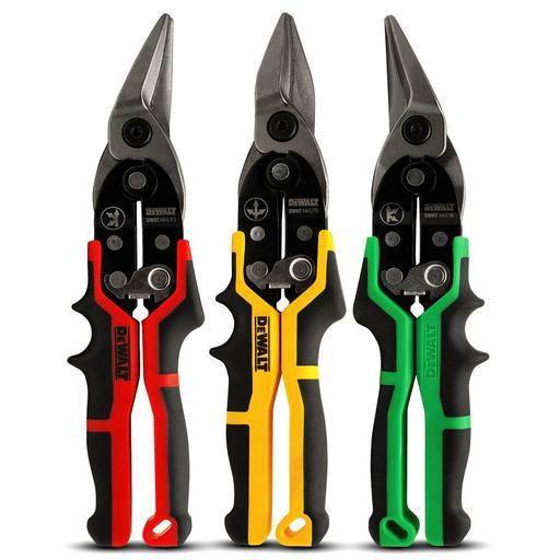 DeWalt DWHT14676 3-Pack Ergo Aviation Snip Set – image 2