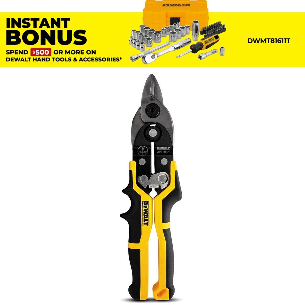 DeWalt DWHT14694 Bullnose Aviation Snips – image 1