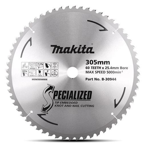 Makita B-30944 305mm (12") 60T Knot & Nail TCT Wood Saw Blade