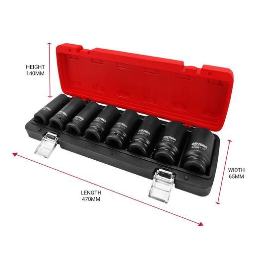 Daytona D349I 9pce 3/4" Drive Deep Impact 1"- 1-1/2" Imperial Socket Set – image 2