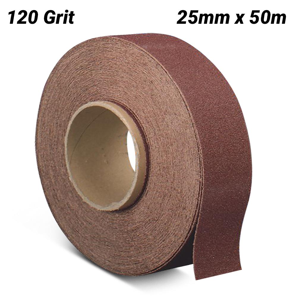 PFERD 47300032 25mm x 50m General Purpose Aluminium Oxide 120 Grit Economy Roll – image 1