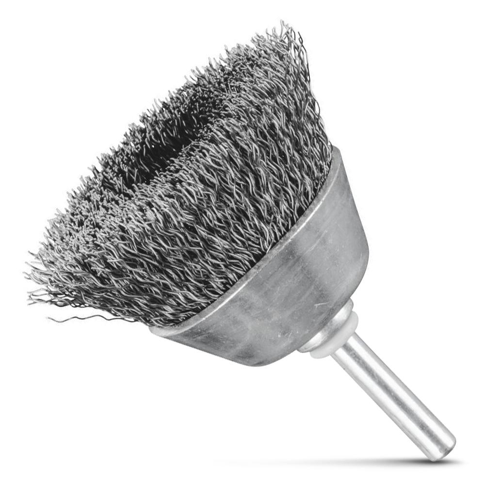 PFERD 43703001 50mm (2") Crimped Steel Wire Cup Brush 6mm Shaft – image 1