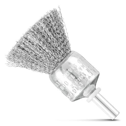 PFERD 43704005 20mm (25/32") Crimped Steel Wire Pencil Brush 6mm Shaft