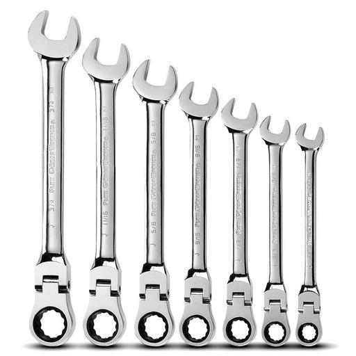 GEARWRENCH 9700 7pce 12 Point Imperial SAE Flex Head Ratcheting ...