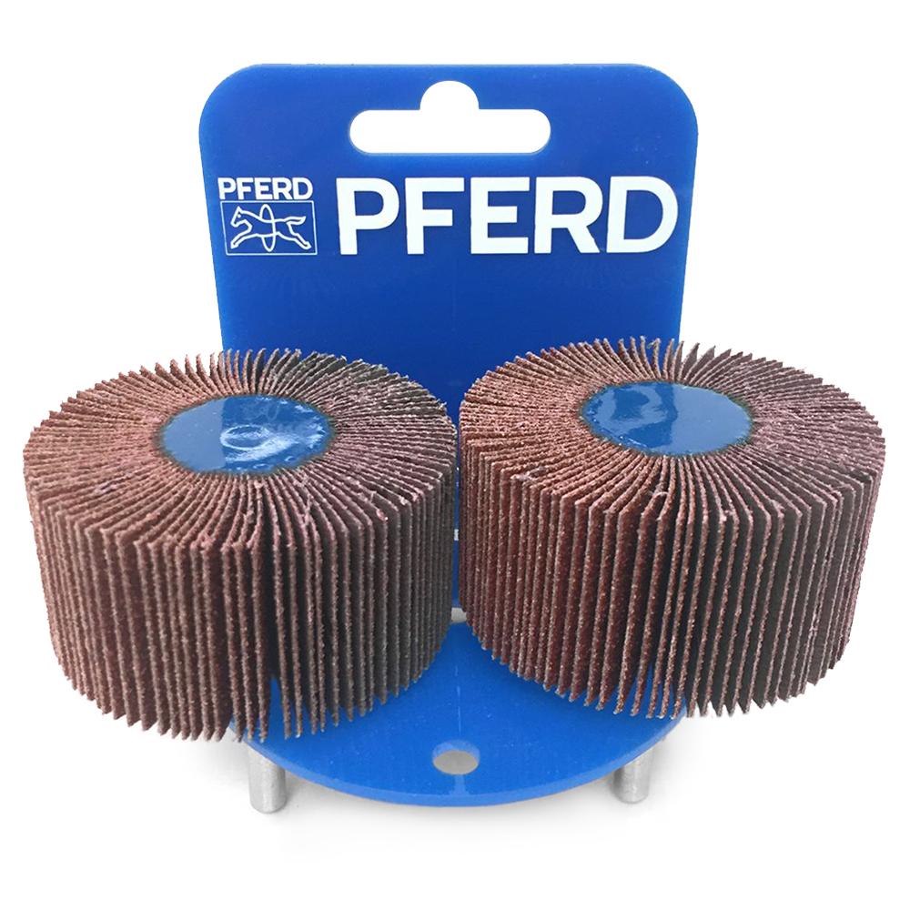 PFERD 47800137 2-Pack 60 x 30mm Aluminium Oxide Fan Grinder 60 Grit – image 2