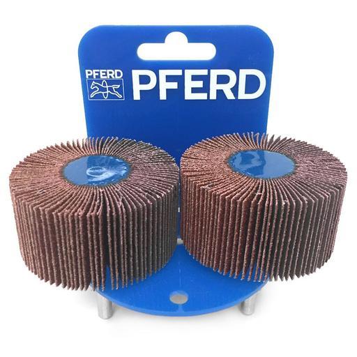 PFERD 47800137 2-Pack 60 x 30mm Aluminium Oxide Fan Grinder 60 Grit – image 2
