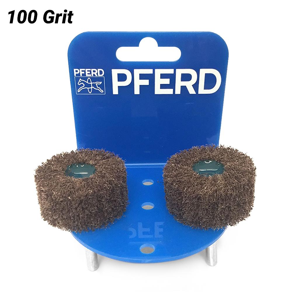 PFERD 47800139 2-Pack 40 x 20mm POLINOX Wheel Aluminium Oxide 100 Grit PNL – image 1
