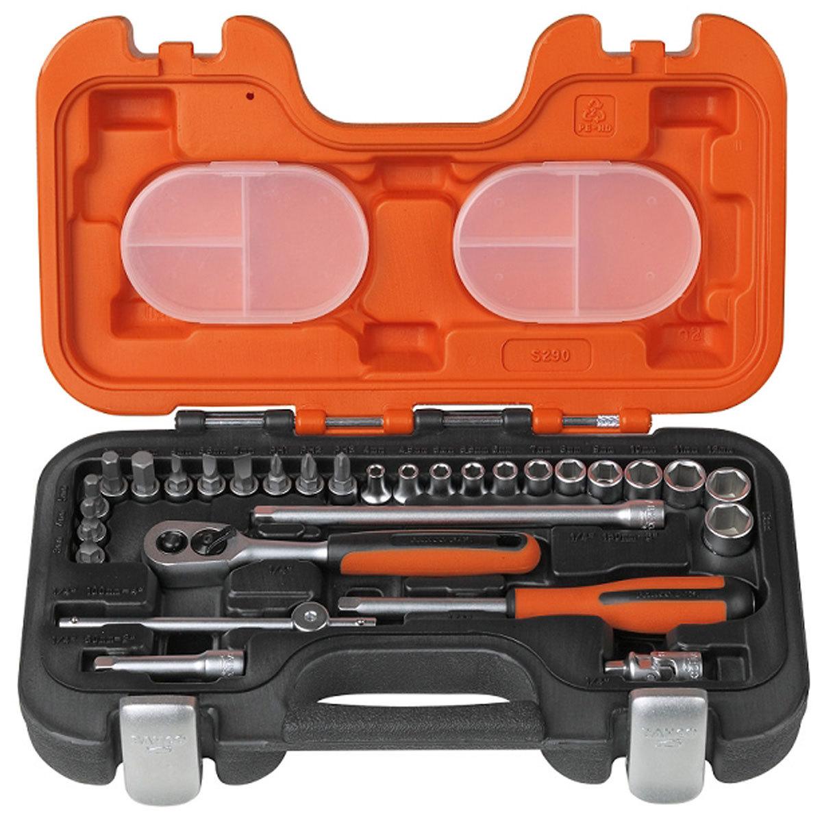 Bahco S290 29pce 1/4" Drive Metric Socket Set – image 1