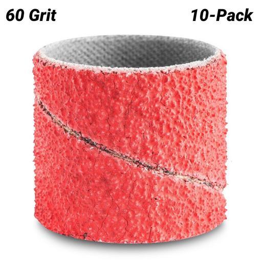 PFERD 49900044 10-Pack 25mm x 25mm Ceramic CO-COOL 60 Grit Spiral Sanding Band 
