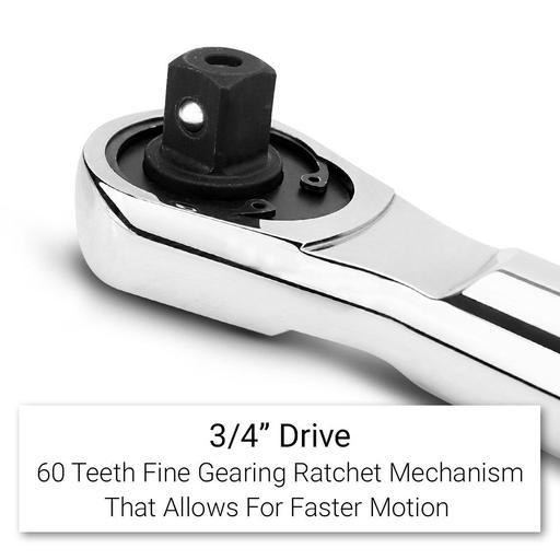 Daytona D34ERR 3/4" Drive 60T Extendable Reversible Ratchet Handle – image 10