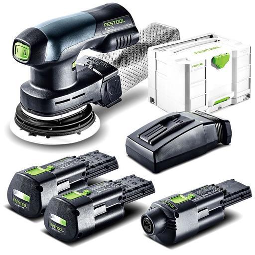 Festool ETSC 125 Li 3.1 I-Set (575718) 18V 3.1Ah Li-ion Cordless Brushless  Bluetooth® 125mm (5