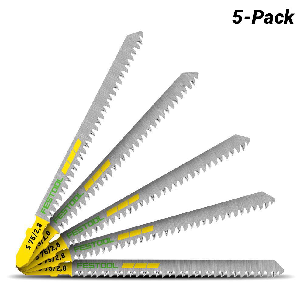 Festool S 75/2.8/5 (204260) 5-Pack Jigsaw Blades – image 1