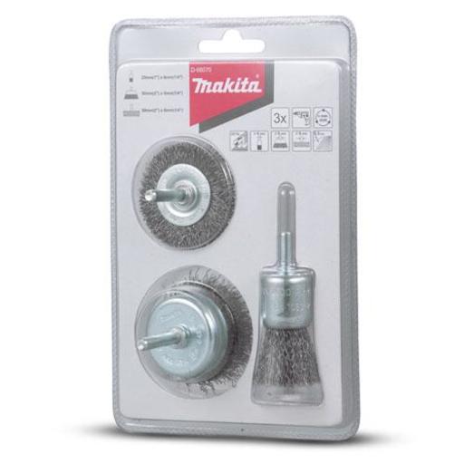 Conjunto De Escovas 3pç Aço P/ Furadeiras D-66070 Makita Nf