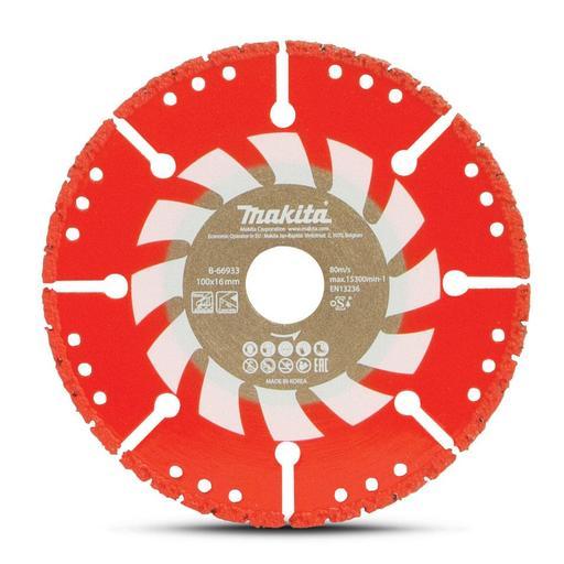 Makita B-66933 100mm (4") Vacuum Brazed Segmented Diamond Rescue Blade
