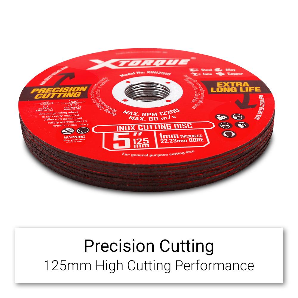Xtorque XIN12510 10-Pack 125mm (5") Inox Cutting Disc – image 3