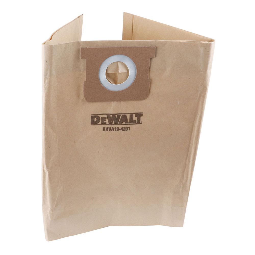 DeWalt DXVA194201 3Pack Paper Vacuum Bags suits 23L 38L Wet/Dry Vacuums