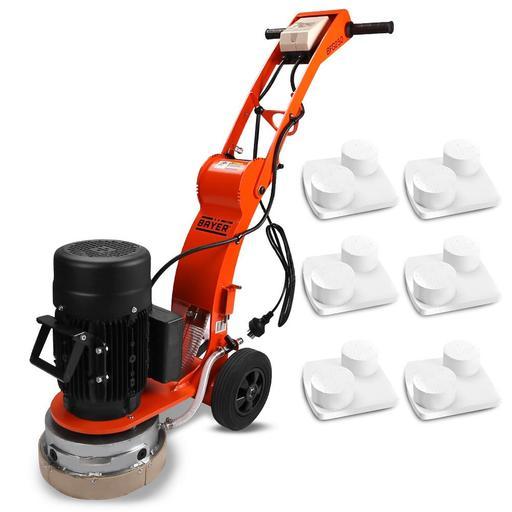 Bayer BFG250MPK 2.2kW 250mm (10") Concrete Floor Grinder with 6 Medium Grinding Plates