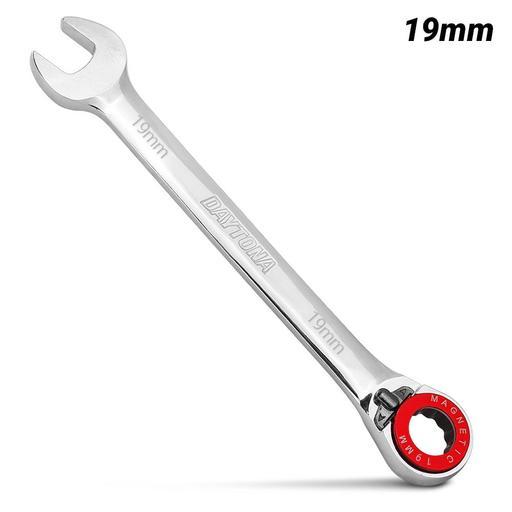 Daytona DMRR19 19mm 72-Tooth Metric Magnetic Stop Ring Reversible Ratchet Spanner