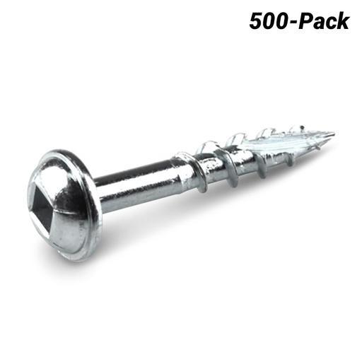 Kreg KR-SMLC1-500 500-Pack 25mm (1") Coarse Thread Zinc Coated Pocket Screws