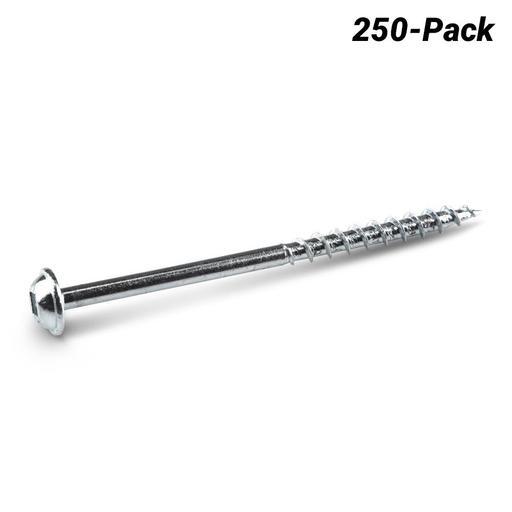 Kreg KR-SMLC250-250 250-Pack 64mm (2-1/2") Coarse Thread Zinc Coated Pocket Screws