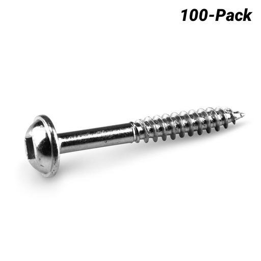 Kreg KR-SMLF125-100 100-Pack 32mm (1-1/4") Fine Thread Zinc Coated Pocket Screws