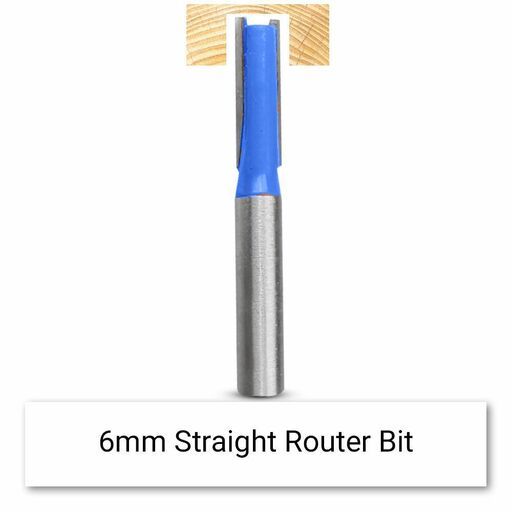 Techsmart TRBS6 6pce 1/4" Shank Router Bit Set – image 8