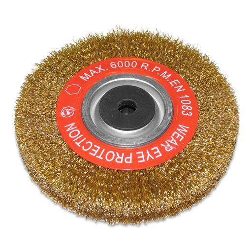 Abbott & Ashby AAWB/150 150mm (6") Crimped Brass Coated Wire Grinding Wheel