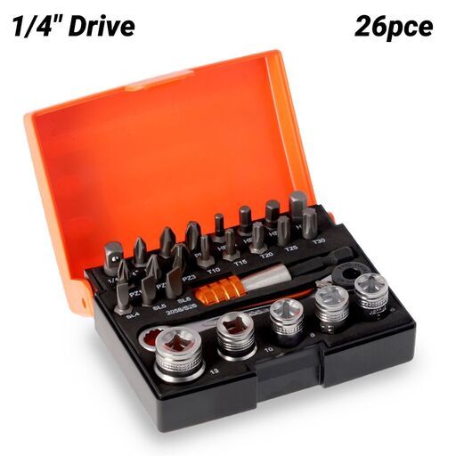 Bahco 2058/S26 26pce 1/4" Standard Bit & Socket Set